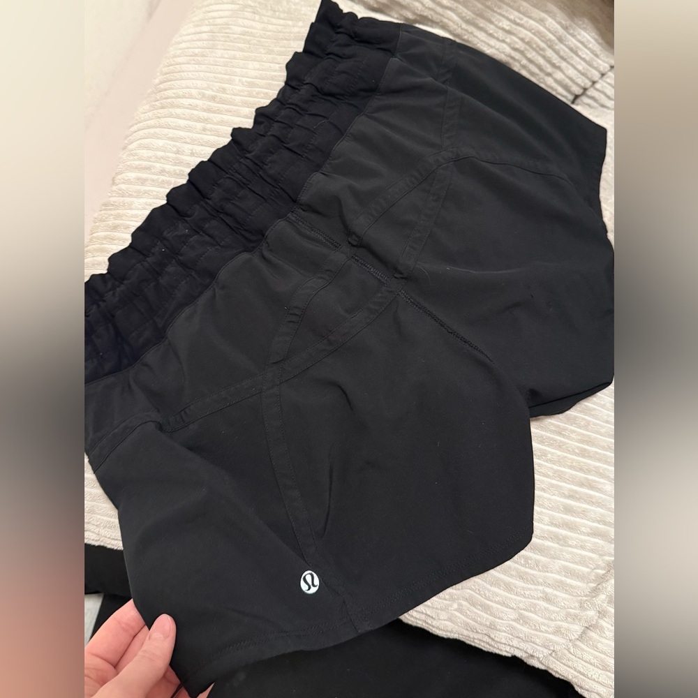 Black Lululemon shorts size 8